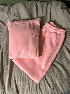 Comfrt Petal Pink Sweat Set